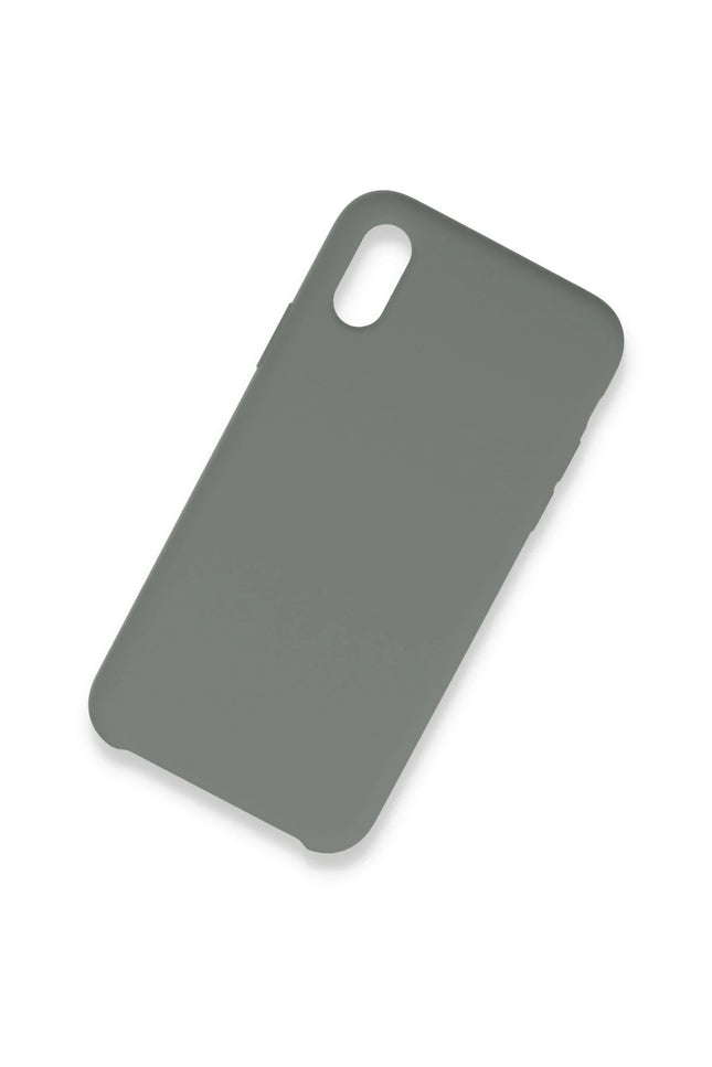 iPhone XS Max Lansman Legant Silikon Kılıf - Gri 2