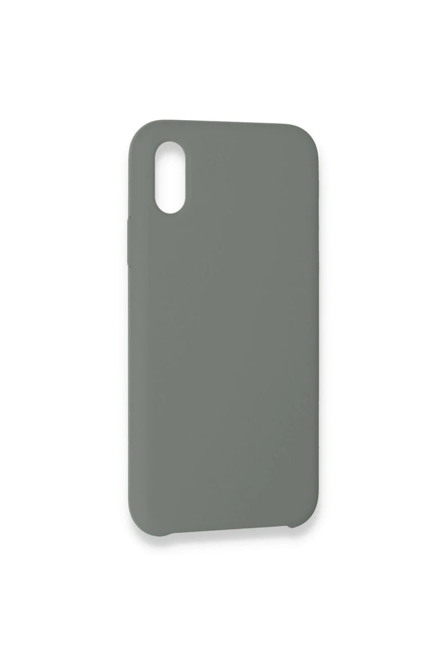 iPhone XS Max Lansman Legant Silikon Kılıf - Gri 3