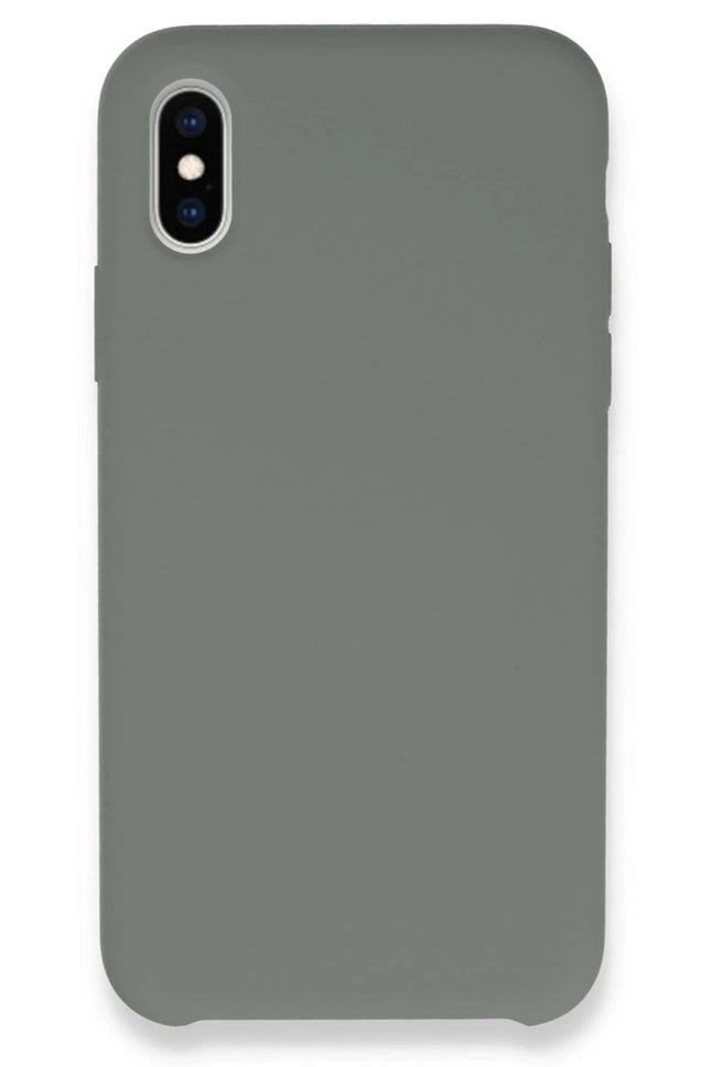 iPhone XS Max Lansman Legant Silikon Kılıf - Gri