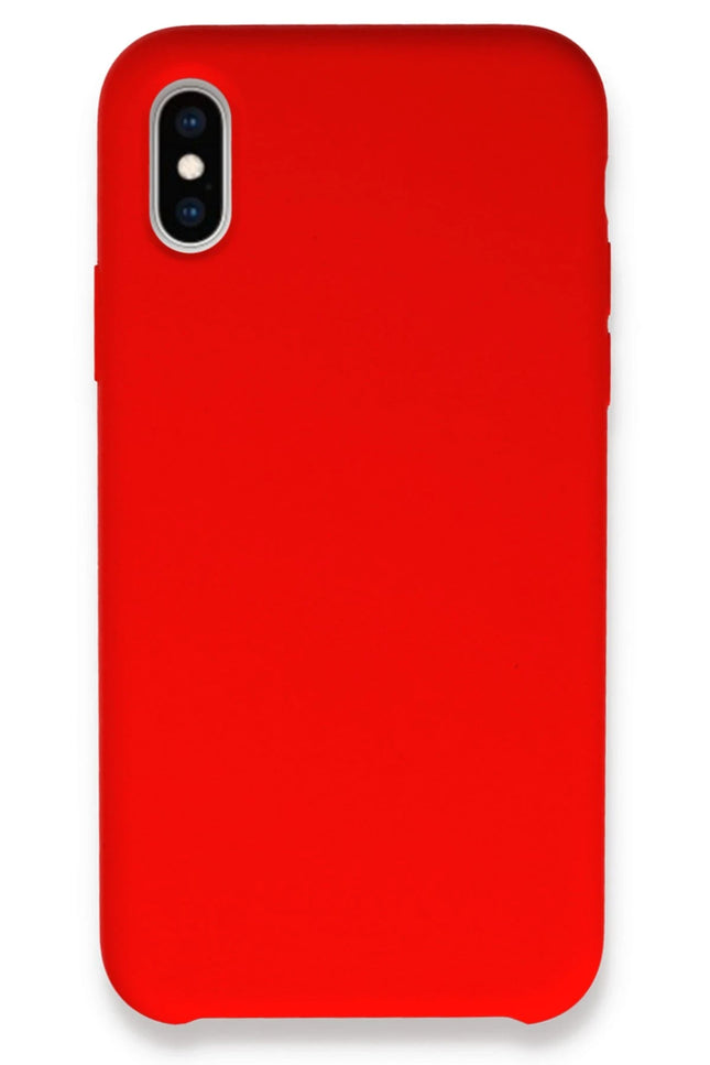 iPhone XS Max Lansman Legant Silikon Kılıf - Kırmızı