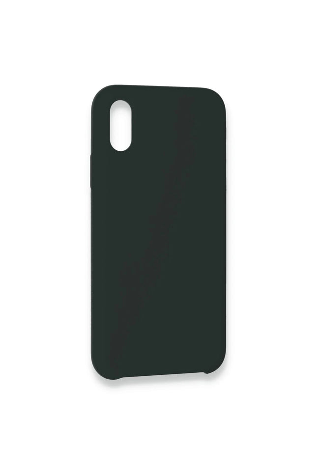 iPhone XS Max Lansman Legant Silikon Kılıf - Koyu Yeşil 3