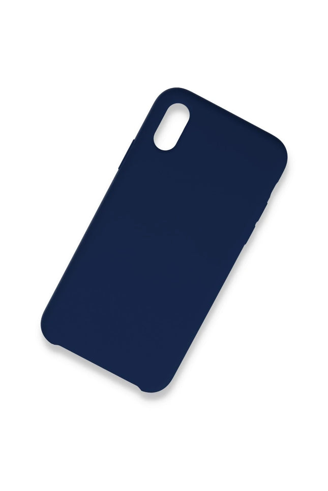 iPhone XS Max Lansman Legant Silikon Kılıf - Lacivert 2