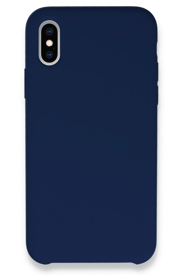iPhone XS Max Lansman Legant Silikon Kılıf - Lacivert