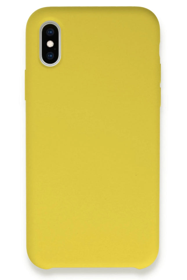 iPhone XS Max Lansman Legant Silikon Kılıf - Sarı