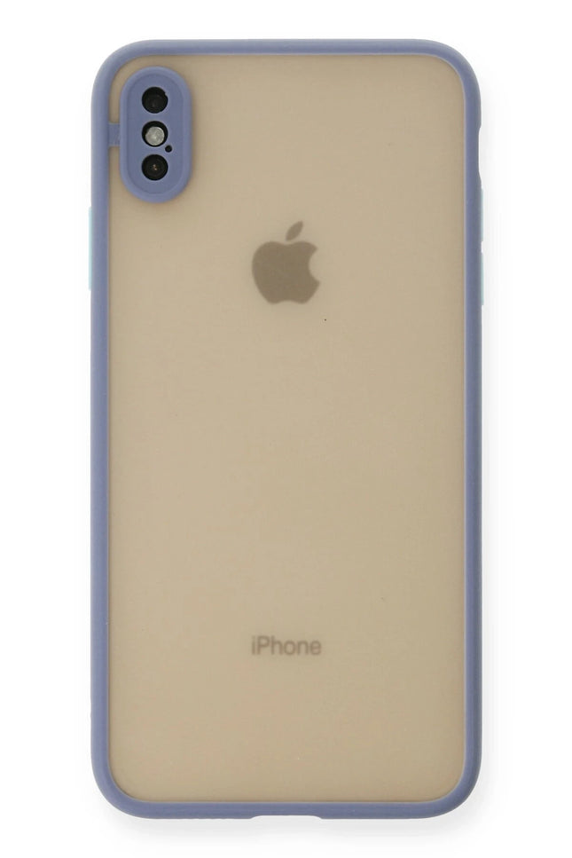 iPhone XS Max Montreal Silikon Kapak Kılıf - Gri