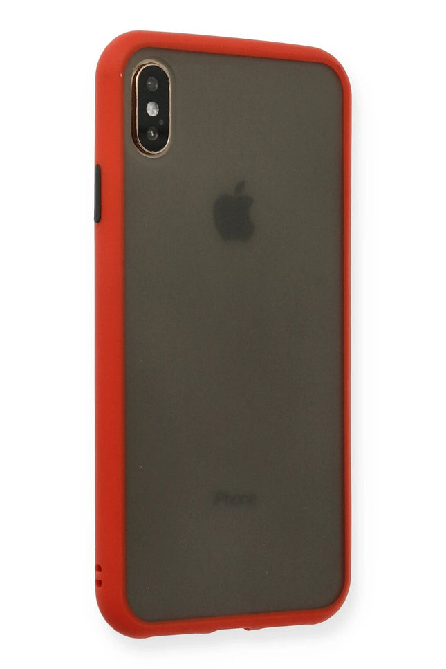iPhone XS Max Montreal Silikon Kapak Kılıf - Kırmızı 2