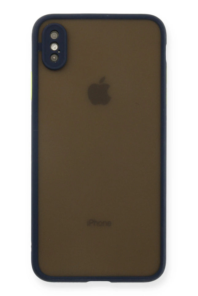iPhone XS Max Montreal Silikon Kapak Kılıf - Lacivert