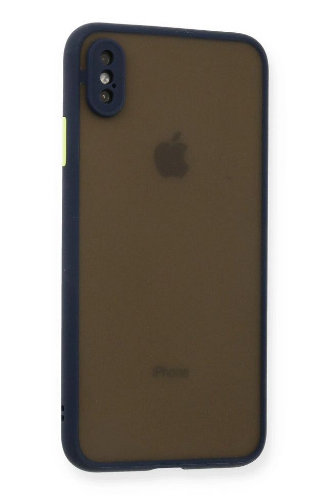 iPhone XS Max Montreal Silikon Kapak Kılıf - Lacivert 2