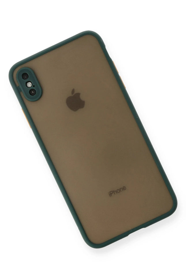 iPhone XS Max Montreal Silikon Kapak Kılıf - Yeşil 3