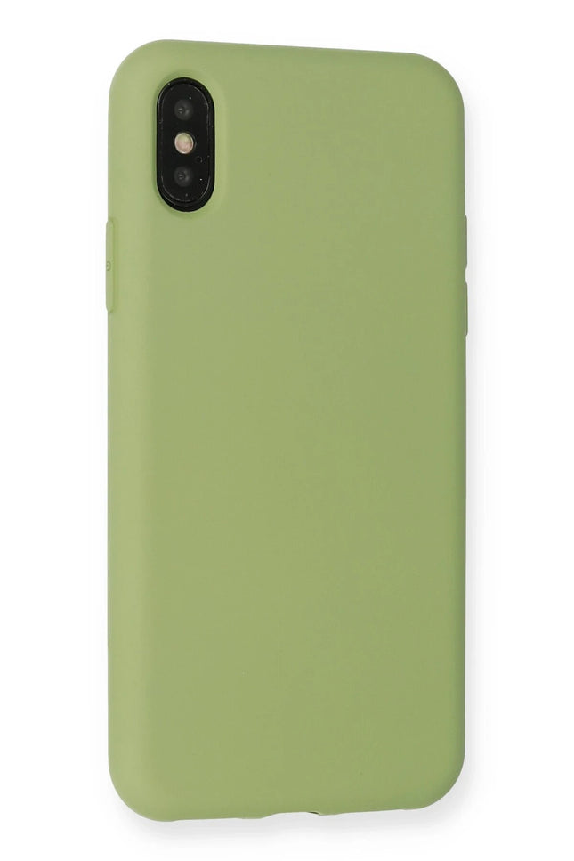 iPhone XS Max Nano içi Kadife Silikon Kılıf - Yeşil 3