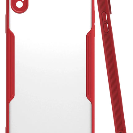 iPhone XS Max Platin Silikon Kılıf - Kırmızı