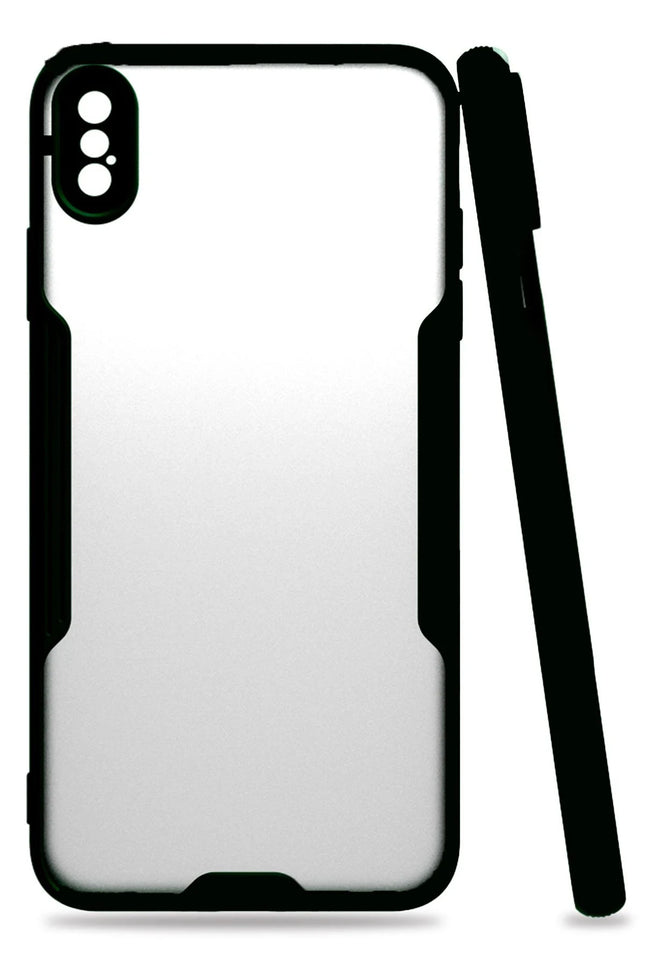iPhone XS Max Platin Silikon Kılıf - Siyah