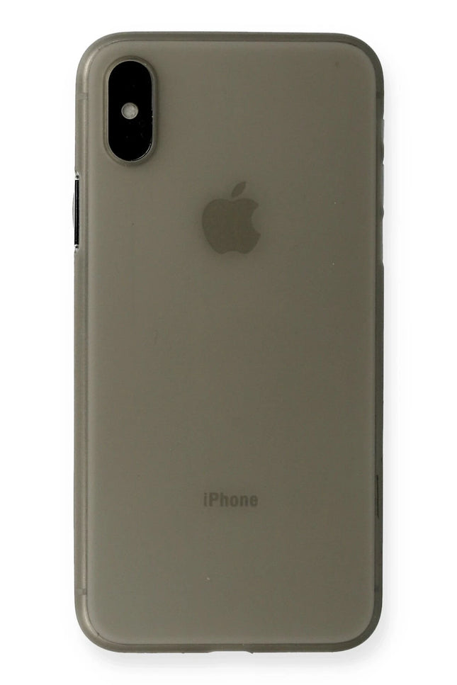 iPhone XS Max PP Ultra İnce Kapak Kılıf - Gri