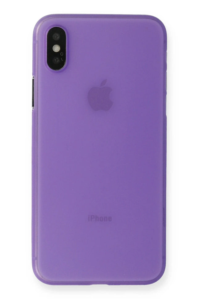 iPhone XS Max PP Ultra İnce Kapak Kılıf - Mor