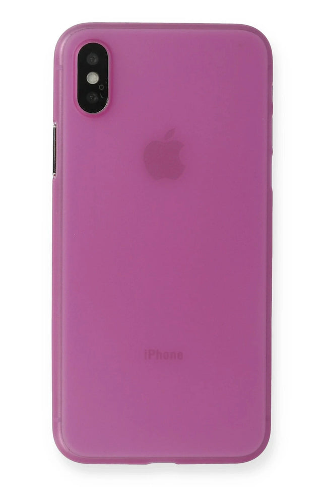 iPhone XS Max PP Ultra İnce Kapak Kılıf - Pembe