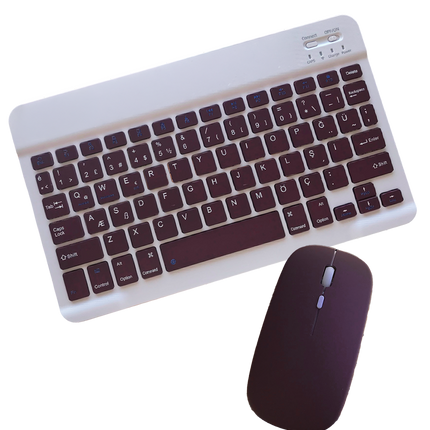 KYB71 Kablosuz Türkçe Q Klavye Mouse Set - Bordo