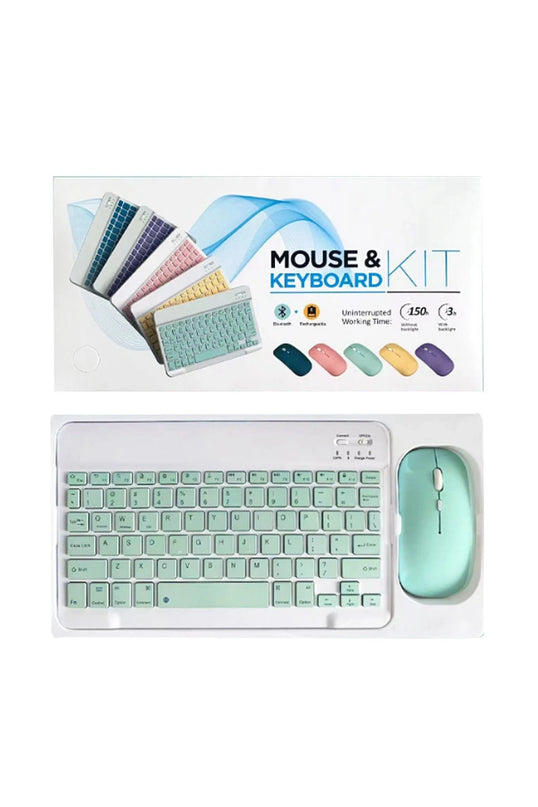 KYB71 Kablosuz Türkçe Q Klavye Mouse Set - Koyu Yeşil 5