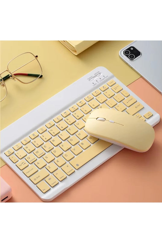 KYB71 Kablosuz Türkçe Q Klavye Mouse Set - Lila 3