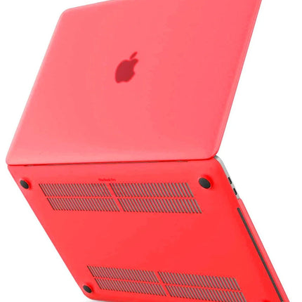 Macbook Pro 13 2021 Macbook Buzlu Kapak - Kırmızı