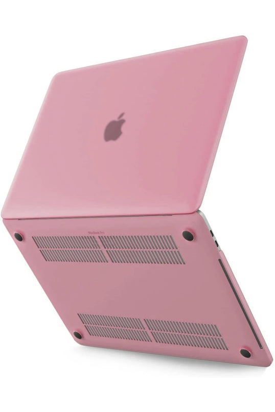 Macbook Pro 13 2021 Macbook Buzlu Kapak - Pembe