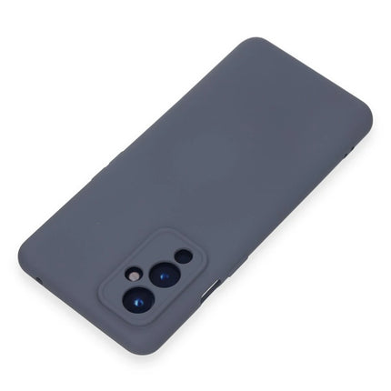 OnePlus 9 Nano içi Kadife Silikon Kılıf - Gri 3