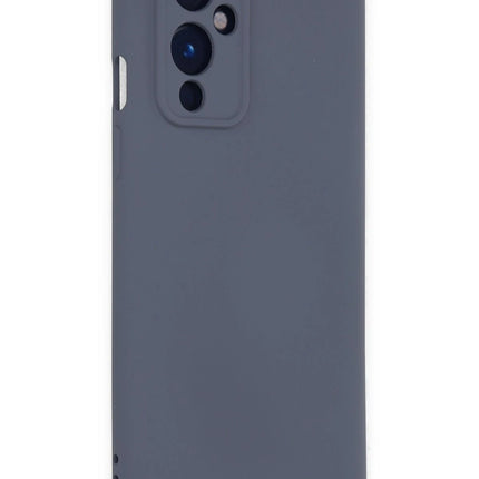 OnePlus 9 Nano içi Kadife Silikon Kılıf - Gri 2