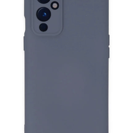 OnePlus 9 Nano içi Kadife Silikon Kılıf - Gri