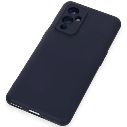 OnePlus 9 Nano içi Kadife Silikon Kılıf - Lacivert 4