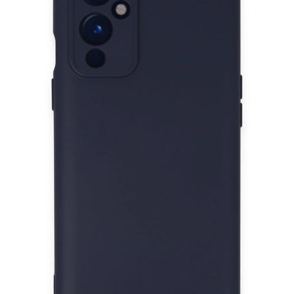 OnePlus 9 Nano içi Kadife Silikon Kılıf - Lacivert