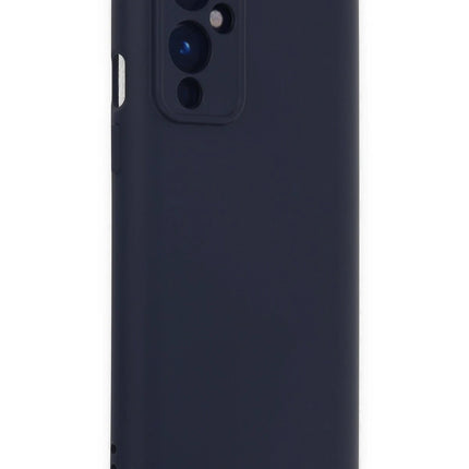 OnePlus 9 Nano içi Kadife Silikon Kılıf - Lacivert 2