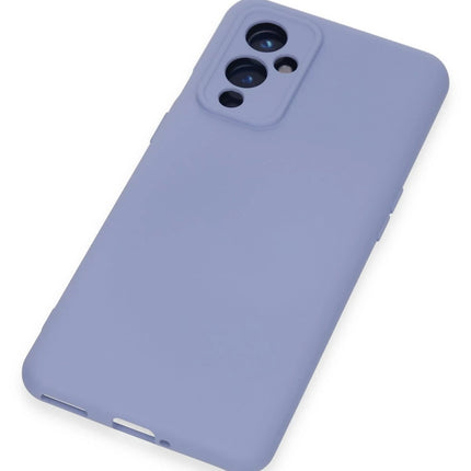 OnePlus 9 Nano içi Kadife Silikon Kılıf - Lila 4