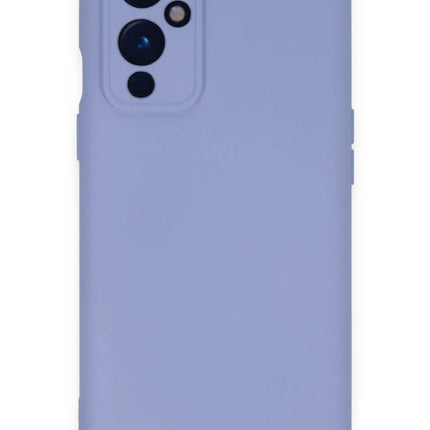 OnePlus 9 Nano içi Kadife Silikon Kılıf - Lila