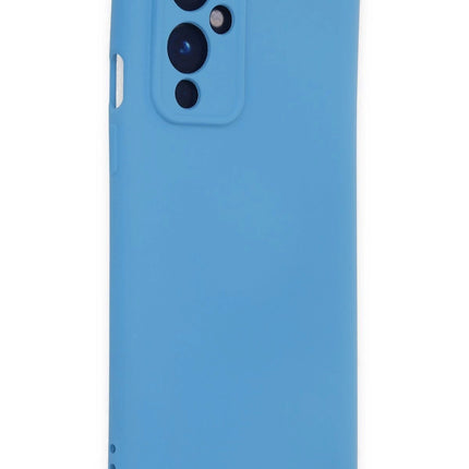OnePlus 9 Nano içi Kadife Silikon Kılıf - Mavi 2