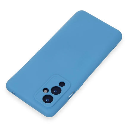 OnePlus 9 Nano içi Kadife Silikon Kılıf - Mavi 3