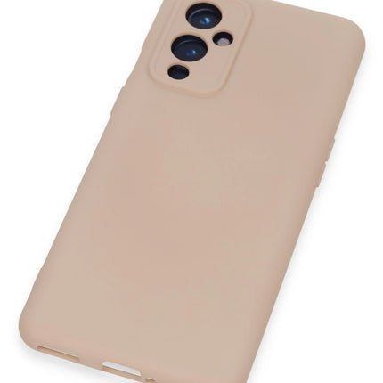 OnePlus 9 Nano içi Kadife Silikon Kılıf - Pudra 4