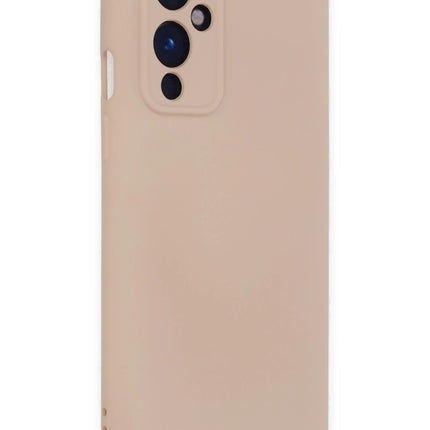 OnePlus 9 Nano içi Kadife Silikon Kılıf - Pudra 2