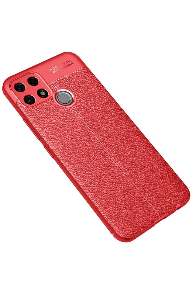 Oppo A15 Auto Focus Kapak Kılıf - Kırmızı 2