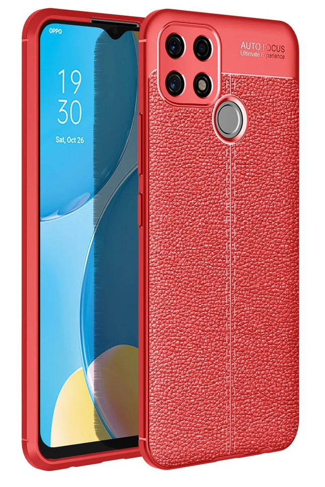 Oppo A15 Auto Focus Kapak Kılıf - Kırmızı