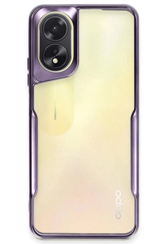 Oppo A38 Boyi Silikon Kapak Kılıf - Derin Mor