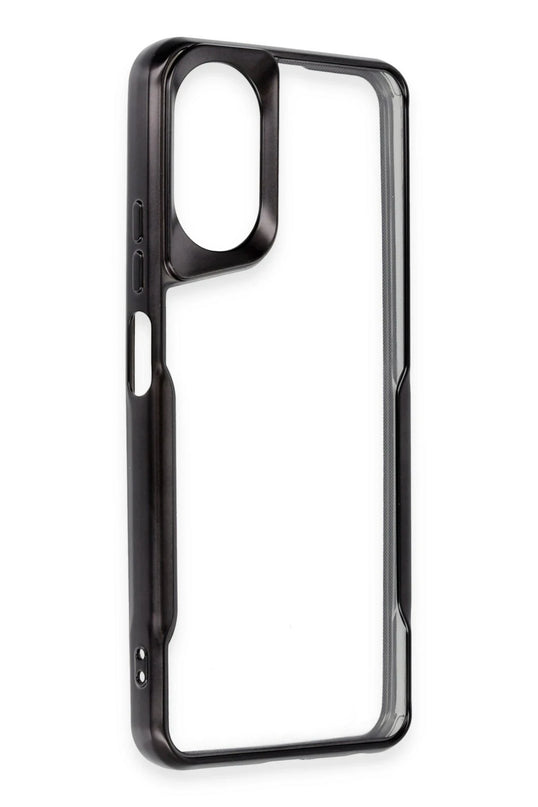 Oppo A38 Boyi Silikon Kapak Kılıf - Siyah 2