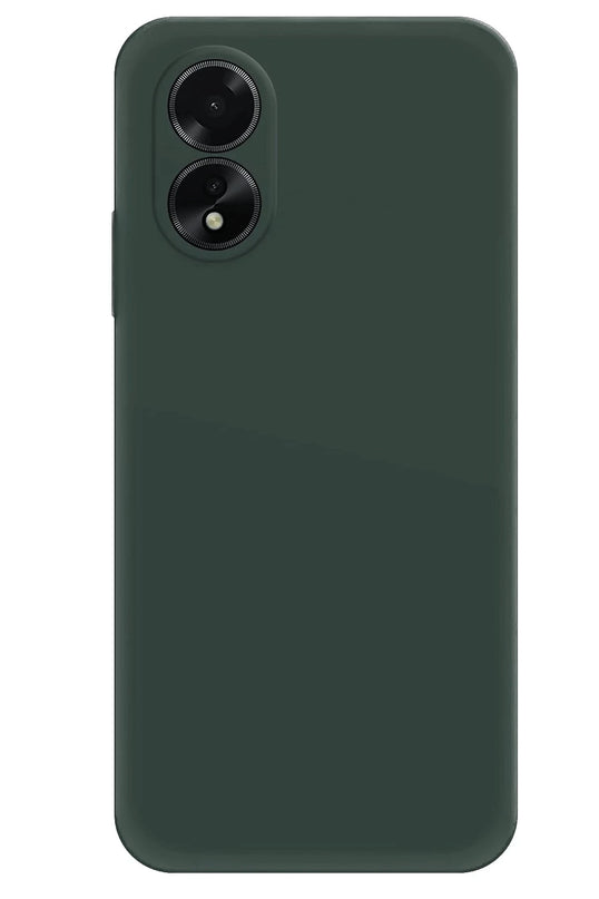 Oppo A38 First Silikon Kılıf - Koyu Yeşil