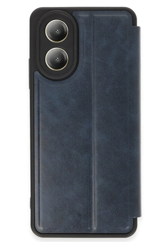 Oppo A38 Flip Cover Kılıf - Lacivert