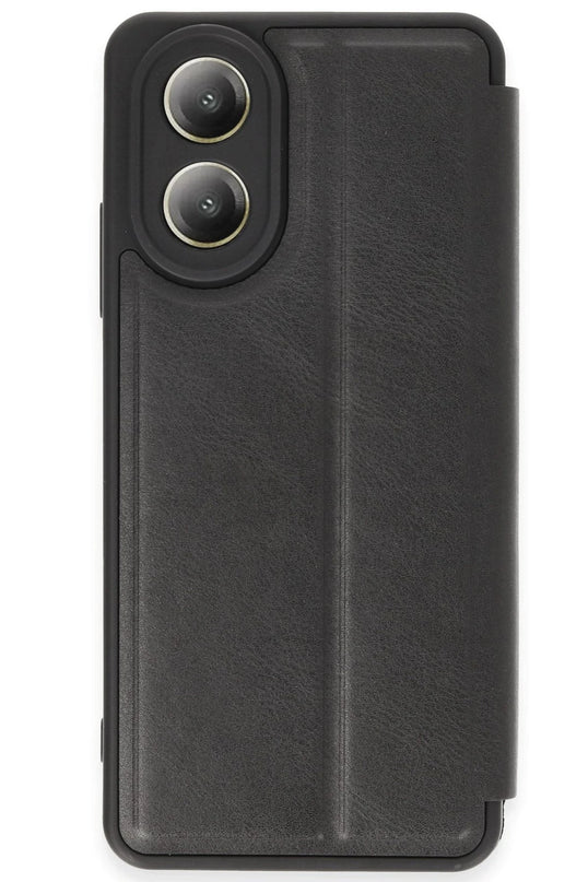 Oppo A38 Flip Cover Kılıf - Siyah