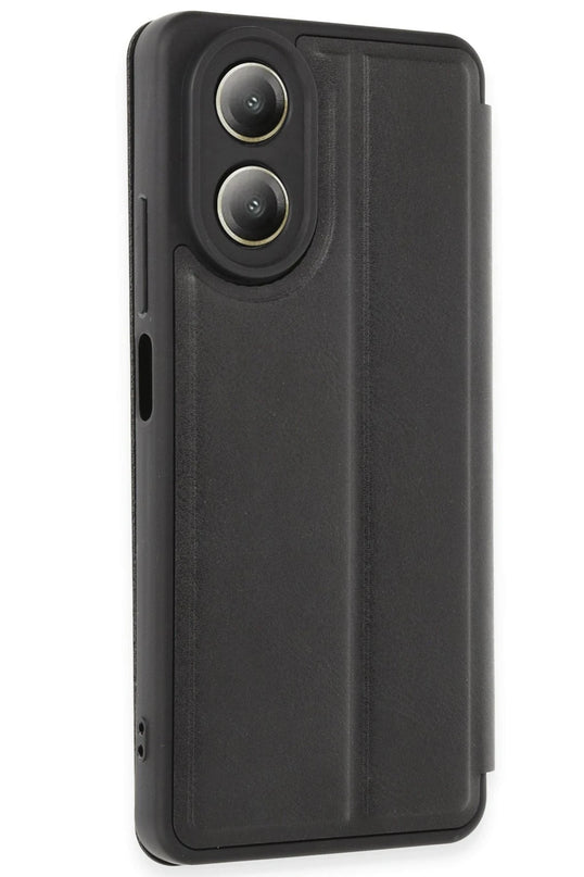 Oppo A38 Flip Cover Kılıf - Siyah 2