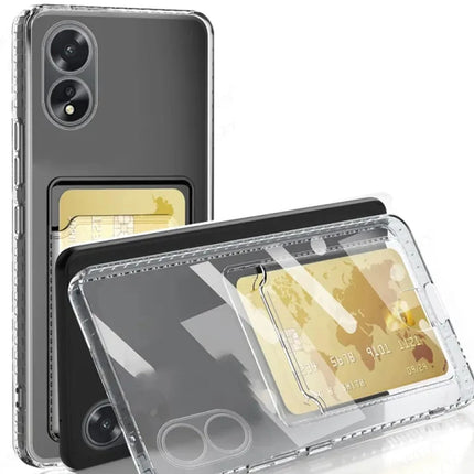 Oppo A38 Kart Şeffaf Silikon Kılıf