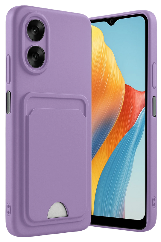 Oppo A38 Kelvin Kartvizitli Silikon Kılıf - Lila