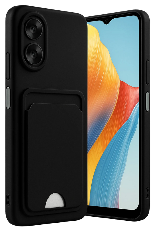 Oppo A38 Kelvin Kartvizitli Silikon Kılıf - Siyah