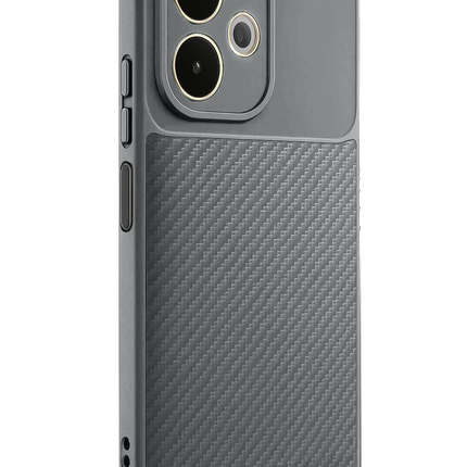 Oppo A5 Pro 4G Auto Focus Karbon Kapak Kılıf - Gri 3