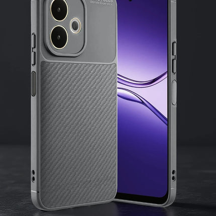Oppo A5 Pro 4G Auto Focus Karbon Kapak Kılıf - Gri 5