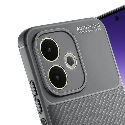 Oppo A5 Pro 4G Auto Focus Karbon Kapak Kılıf - Gri 4